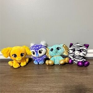 GUND P.Lushes Pets Designer Fashion Plush Animals Lot of 4 Plush Toys